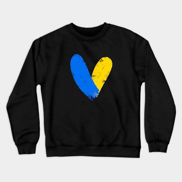 I Love Ukraine Crewneck Sweatshirt by Sizukikunaiki